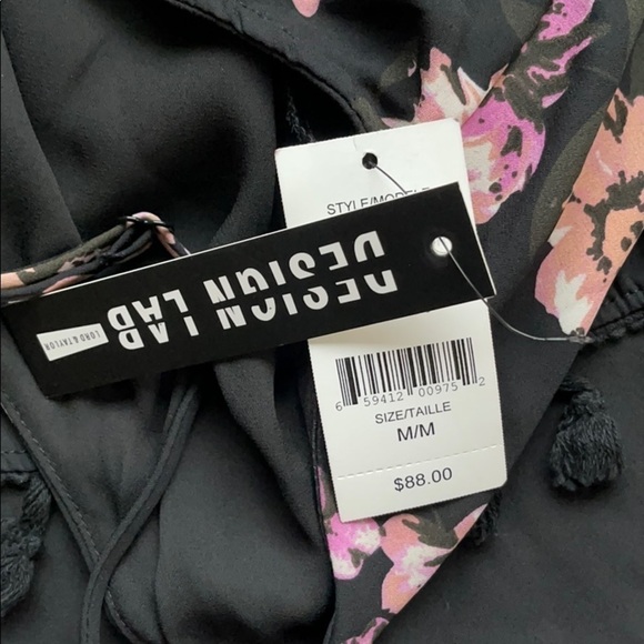 Women’s Romper,Floral,Fringe trims,Size M - Picture 9 of 11